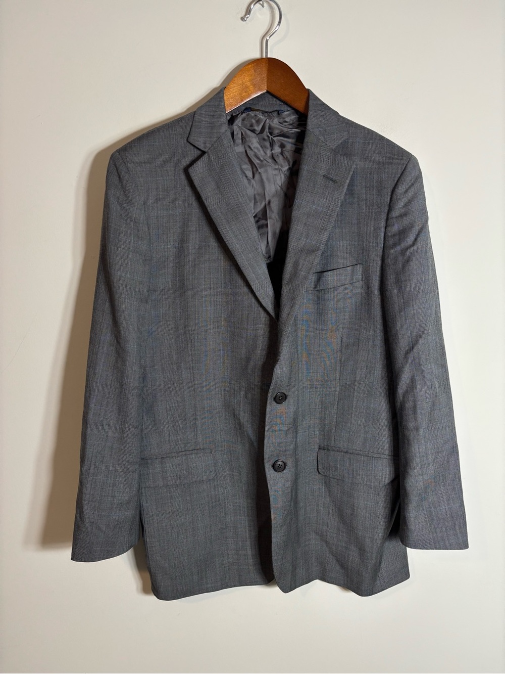 Brooks Brothers Blazer 42S Gray Check Wool Fitzgerald Sport Coat